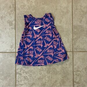 4/$25 Nike Dri-FIT Blue and Pink Activewear Infant Dress 9 Months Snap Buttons